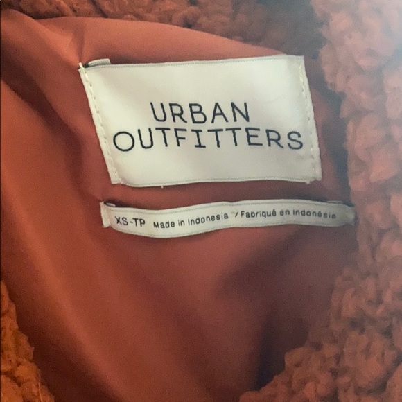 Urban Outfitters fluffy burnt orange jacket - Picture 3 of 3